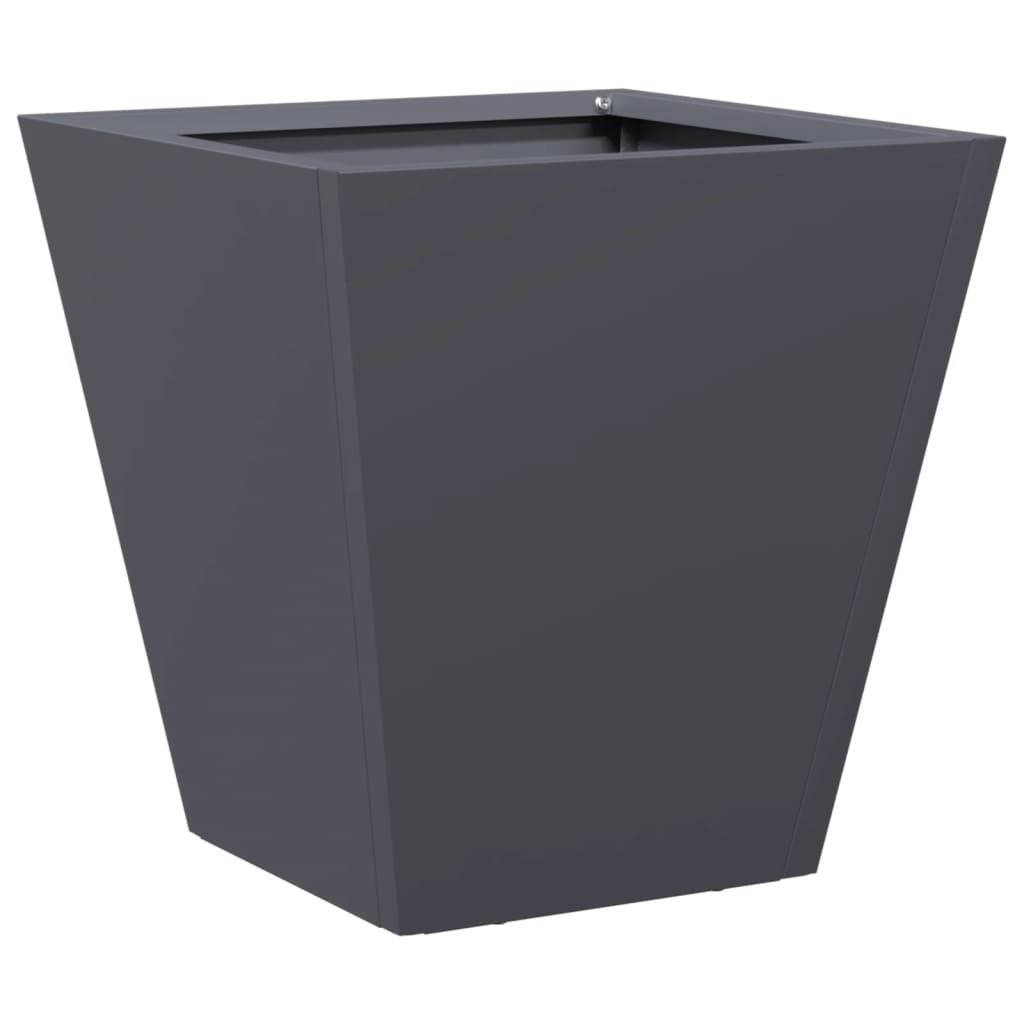 vidaXL Donice ogrodowe, 2 szt., antracytowe, 30x30x30 cm, stalowe