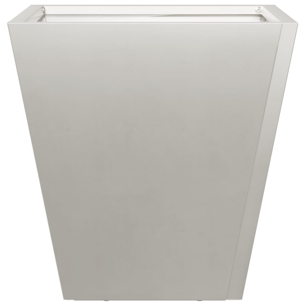 vidaXL Donice ogrodowe, 2 szt., 30x30x30 cm, stal nierdzewna