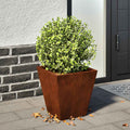 vidaXL Doniczki ogrodowe 2 szt. 30x30x30 cm Stal kortenowska
