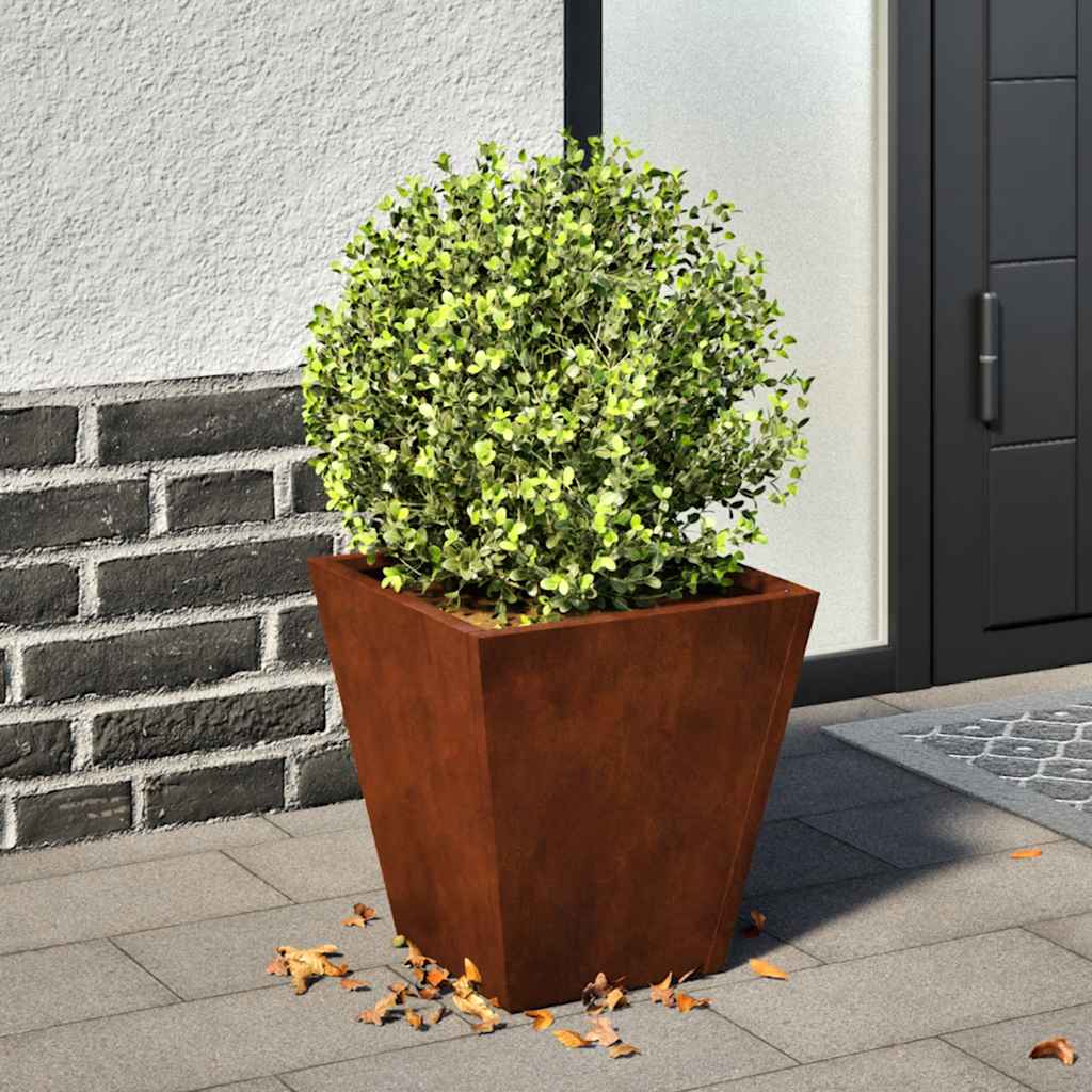 vidaXL Doniczki ogrodowe 2 szt. 30x30x30 cm Stal kortenowska