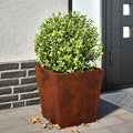 vidaXL Doniczki ogrodowe 2 szt. 40x40x40 cm Stal kortenowska