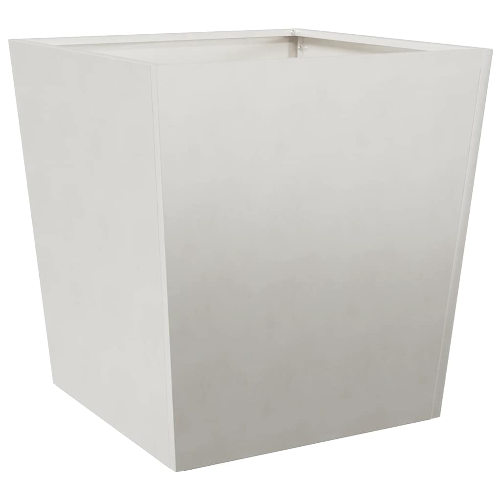 vidaXL Donice ogrodowe, 2 szt., 50x50x50 cm, stal nierdzewna