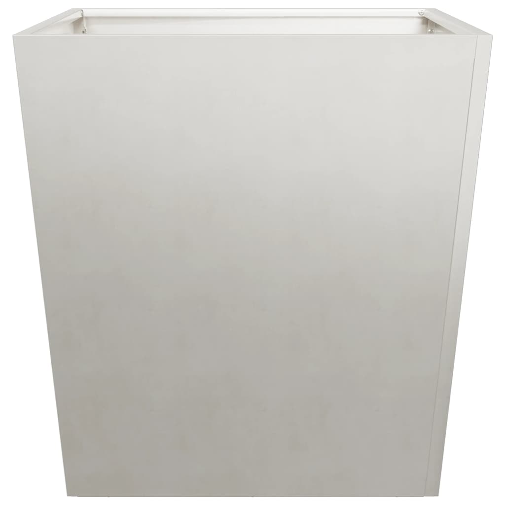 vidaXL Donice ogrodowe, 2 szt., 50x50x50 cm, stal nierdzewna