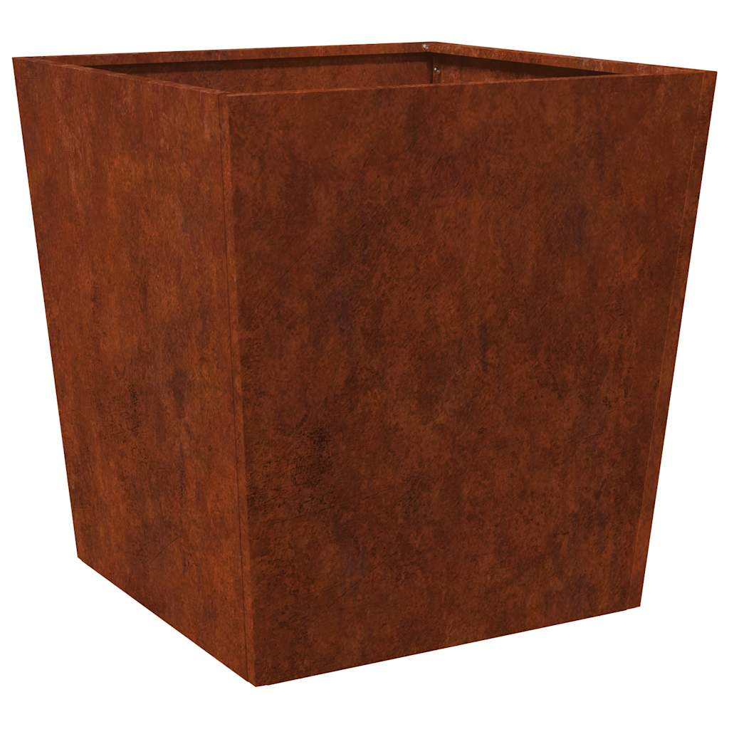 vidaXL Doniczki ogrodowe 2 szt. 50x50x50 cm Stal kortenowska