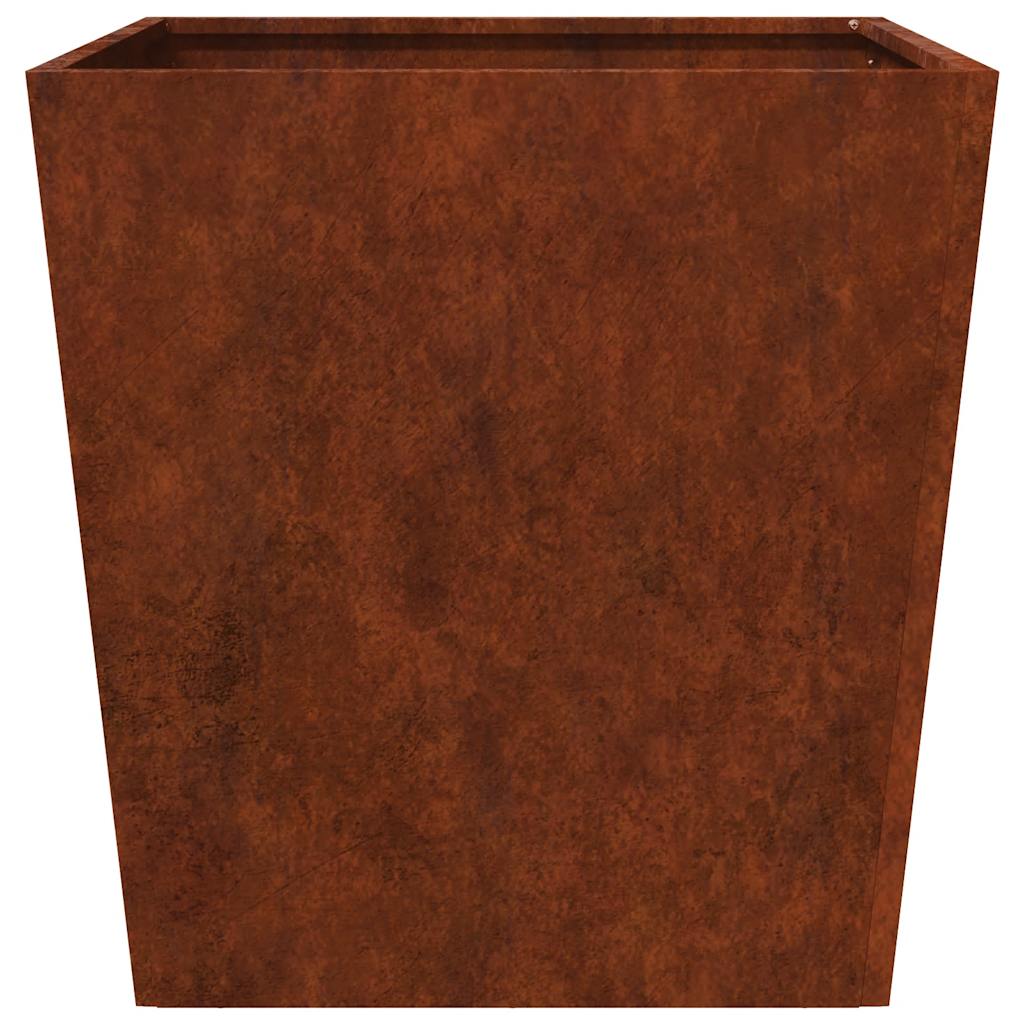 vidaXL Doniczki ogrodowe 2 szt. 50x50x50 cm Stal kortenowska