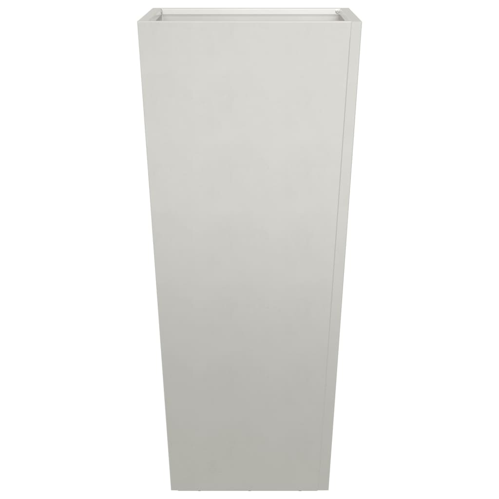 vidaXL Donica ogrodowa, 35x35x75 cm, stal nierdzewna
