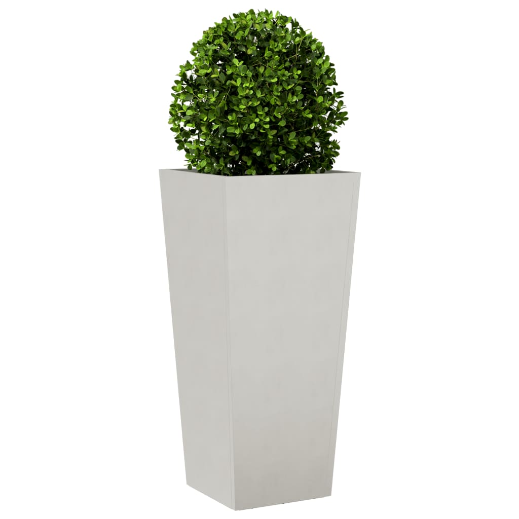 vidaXL Donice ogrodowe, 2 szt., 35x35x75 cm, stal nierdzewna