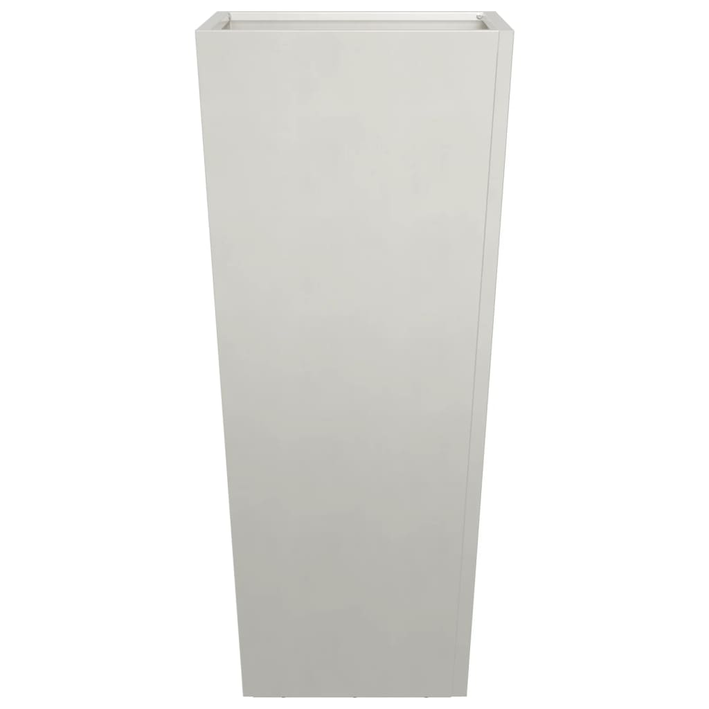 vidaXL Donice ogrodowe, 2 szt., 35x35x75 cm, stal nierdzewna