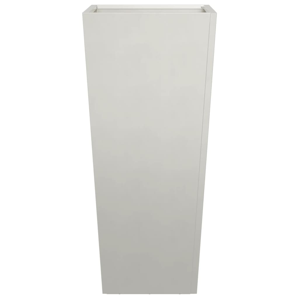 vidaXL Donice ogrodowe, 2 szt., 35x35x75 cm, stal nierdzewna