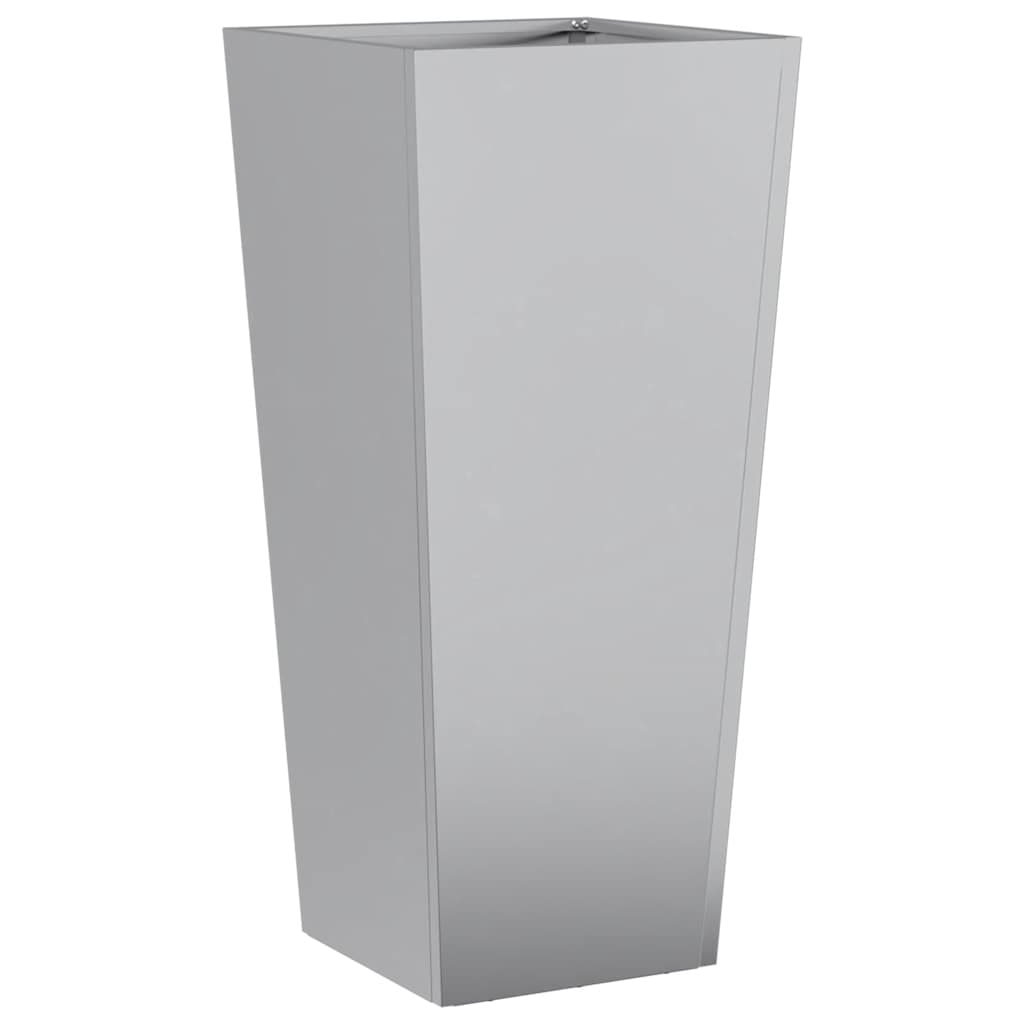 vidaXL Donice ogrodowe, 2 szt., 35x35x75 cm, stal galwanizowana
