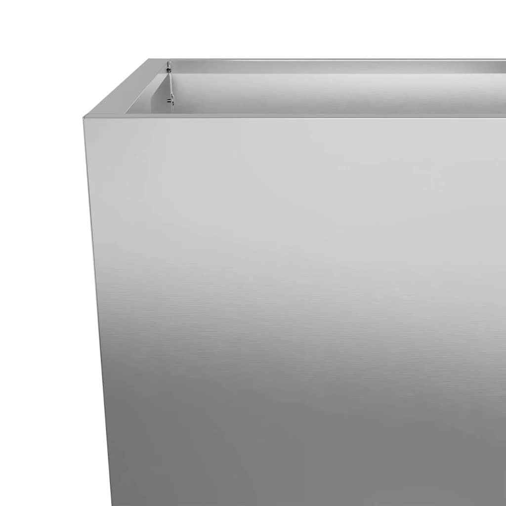 vidaXL Donice ogrodowe, 2 szt., 35x35x75 cm, stal galwanizowana