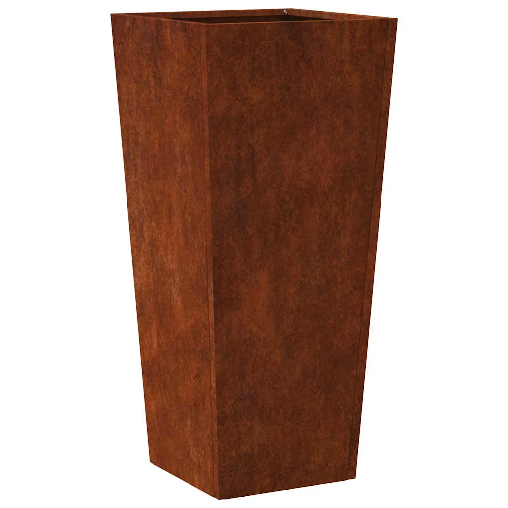 vidaXL Doniczki ogrodowe 2 szt. 35x35x75 cm Stal kortenowska