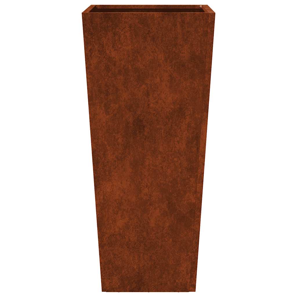 vidaXL Doniczki ogrodowe 2 szt. 35x35x75 cm Stal kortenowska