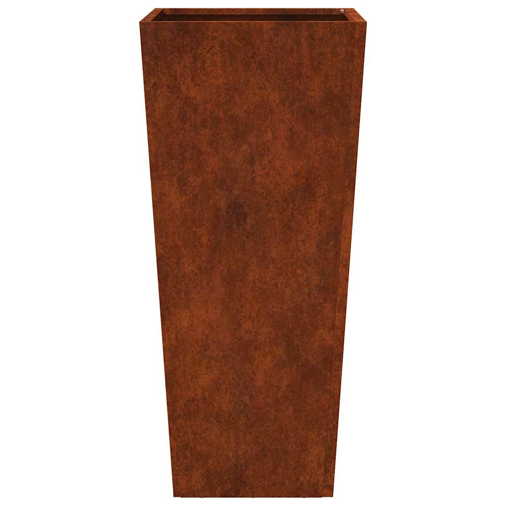 vidaXL Doniczki ogrodowe 2 szt. 35x35x75 cm Stal kortenowska