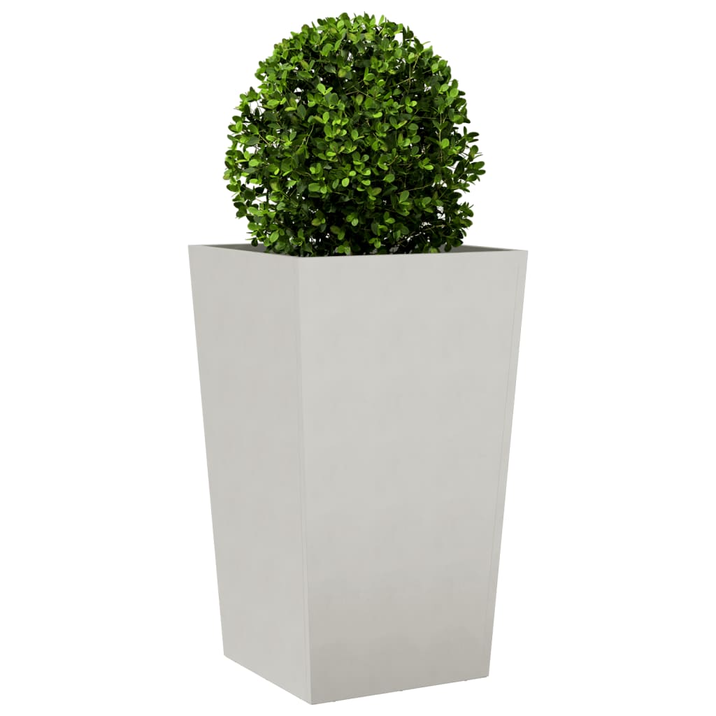 vidaXL Donice ogrodowe, 2 szt., 45x45x75 cm, stal nierdzewna
