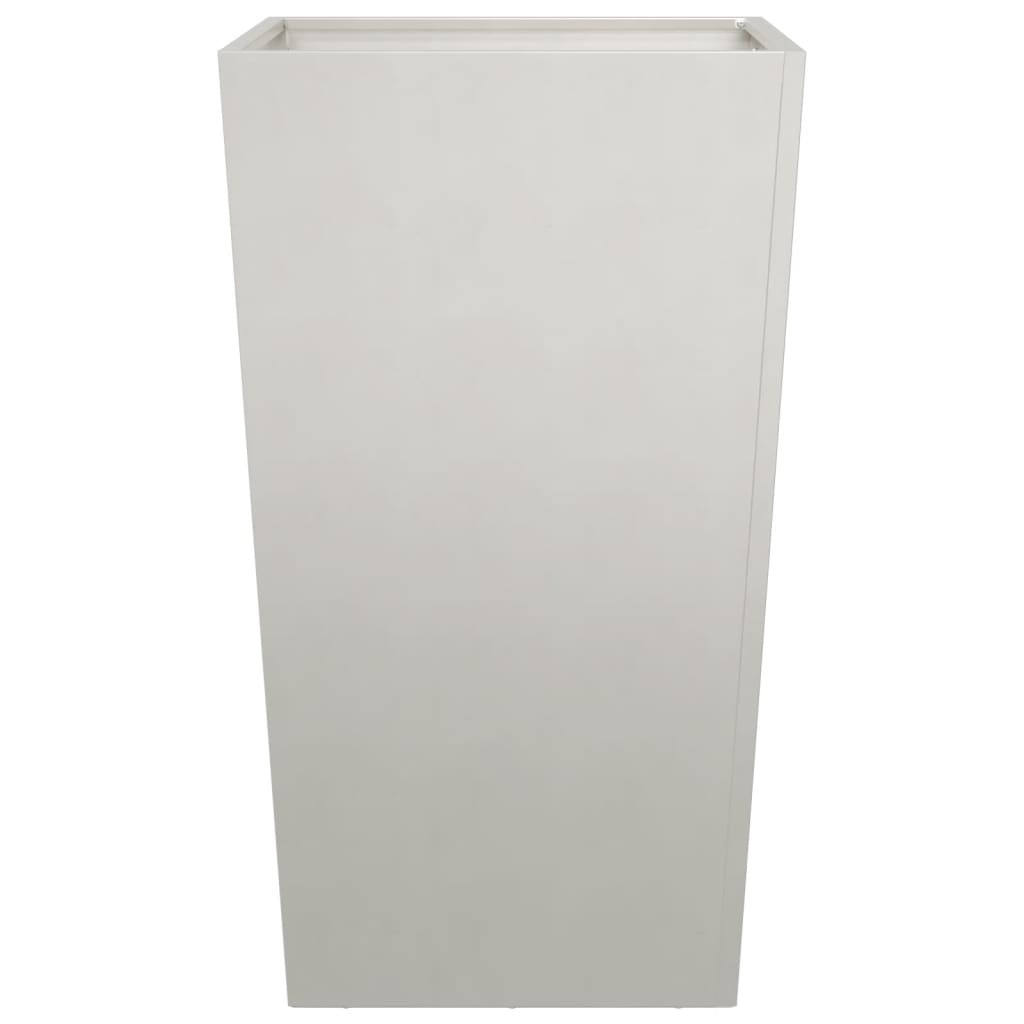 vidaXL Donice ogrodowe, 2 szt., 45x45x75 cm, stal nierdzewna