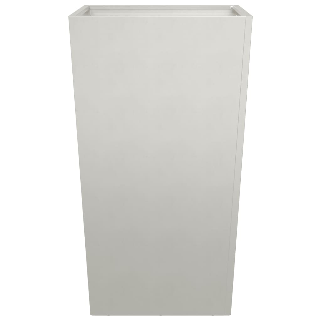 vidaXL Donice ogrodowe, 2 szt., 45x45x75 cm, stal nierdzewna