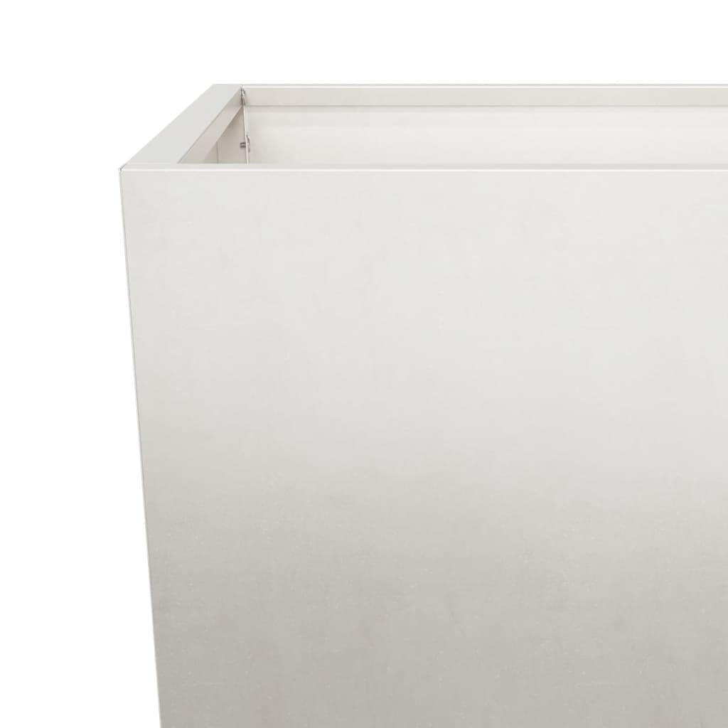 vidaXL Donice ogrodowe, 2 szt., 45x45x75 cm, stal nierdzewna