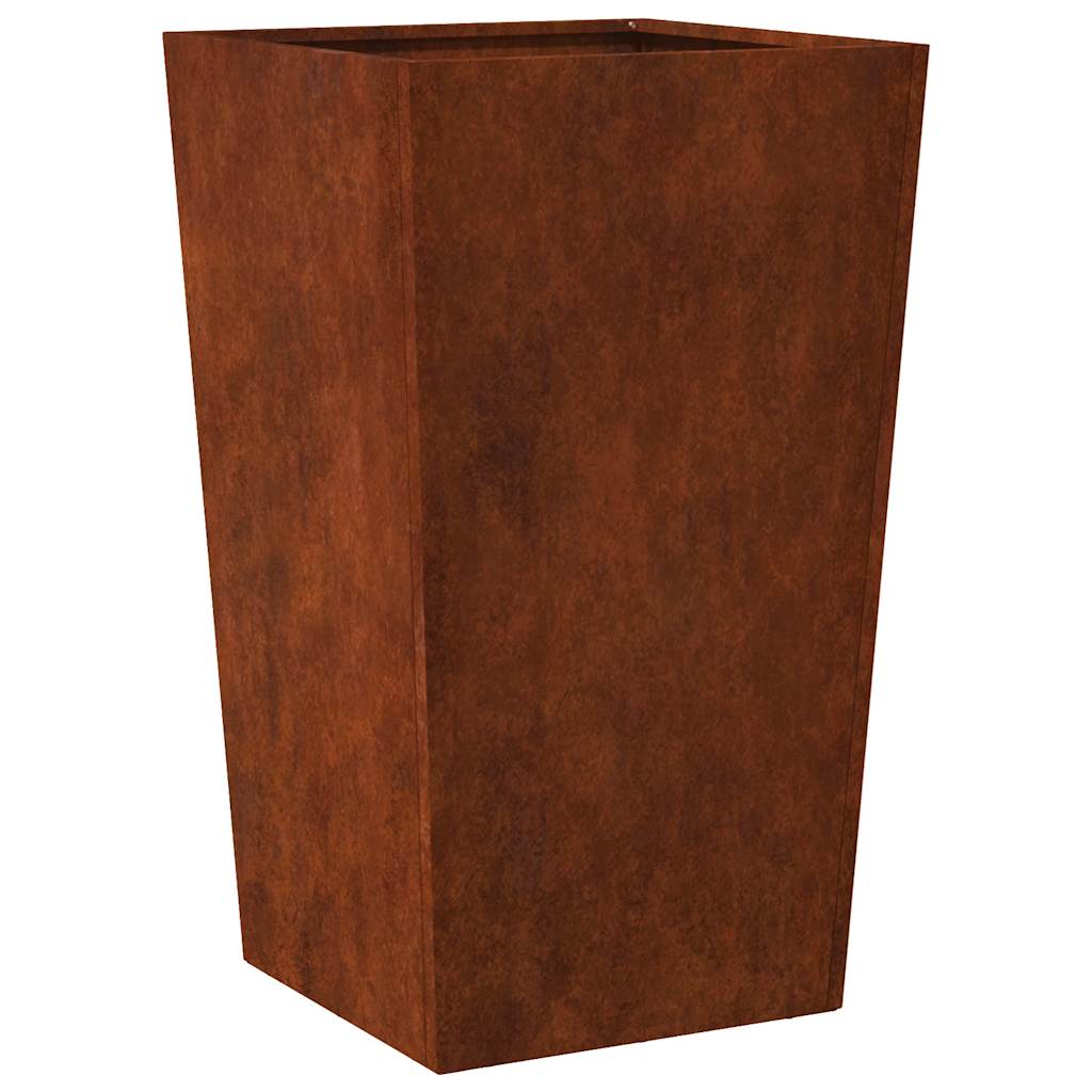 vidaXL Doniczki ogrodowe 2 szt. 45x45x75 cm Stal kortenowska