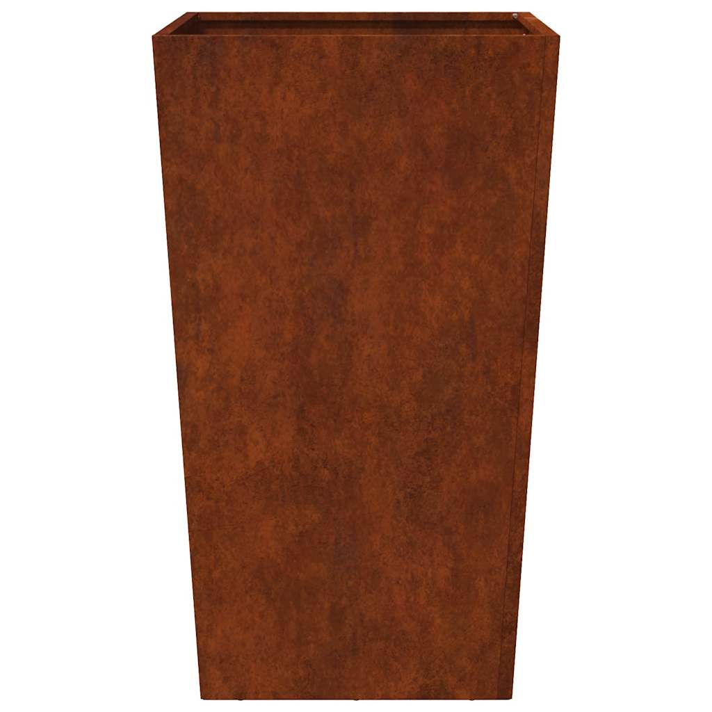 vidaXL Doniczki ogrodowe 2 szt. 45x45x75 cm Stal kortenowska
