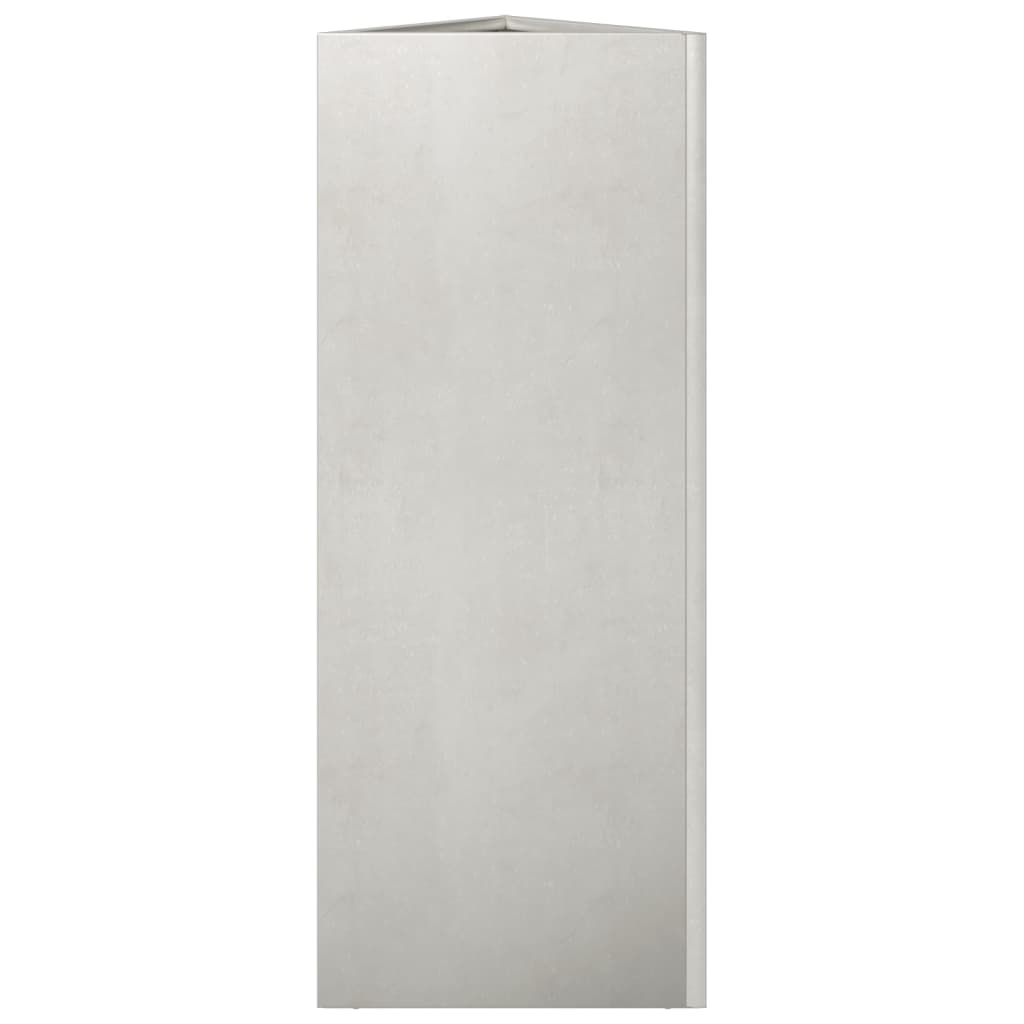 vidaXL Donice ogrodowe, 2 szt., trójkątne, 30x26x75cm, stal nierdzewna