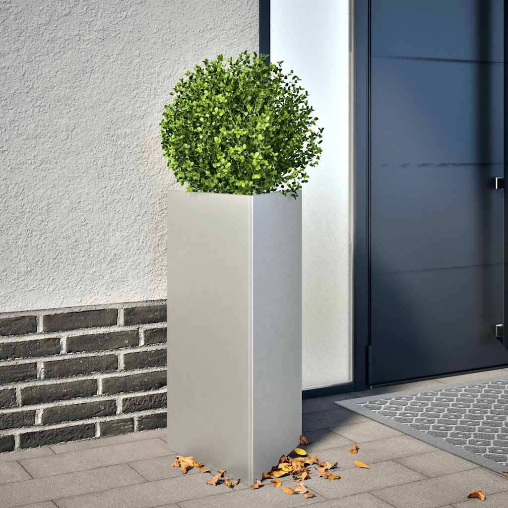 vidaXL Donica ogrodowa, trójkątna, 40x34,5x75 cm, stal galwanizowana