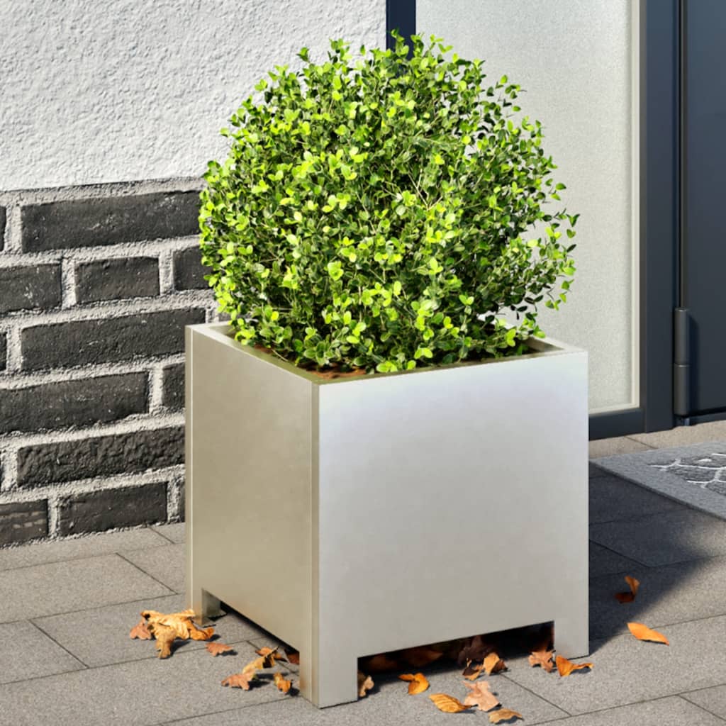 vidaXL Donica ogrodowa, 30x30x30 cm, stal nierdzewna