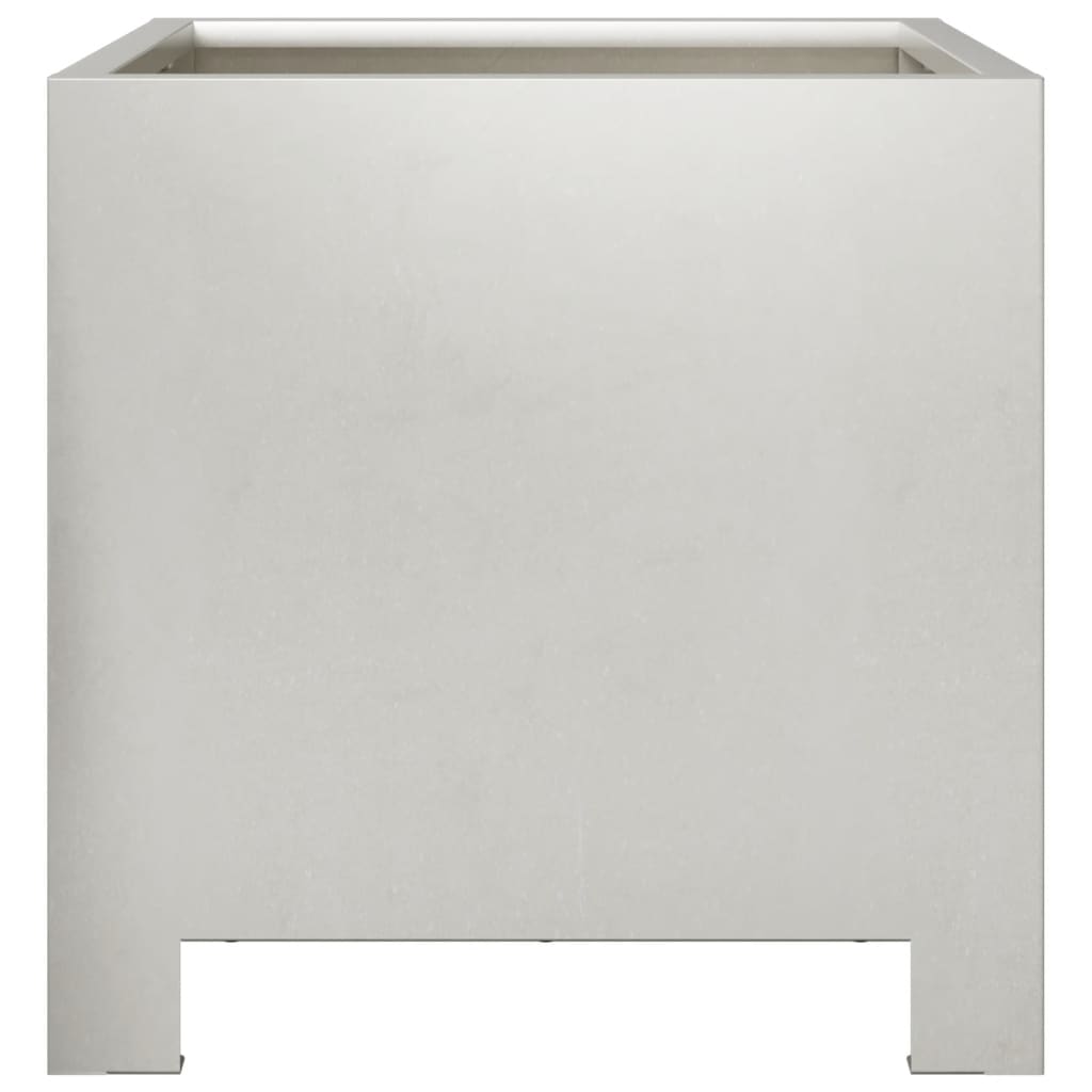 vidaXL Donice ogrodowe, 2 szt., 30x30x30 cm, stal nierdzewna