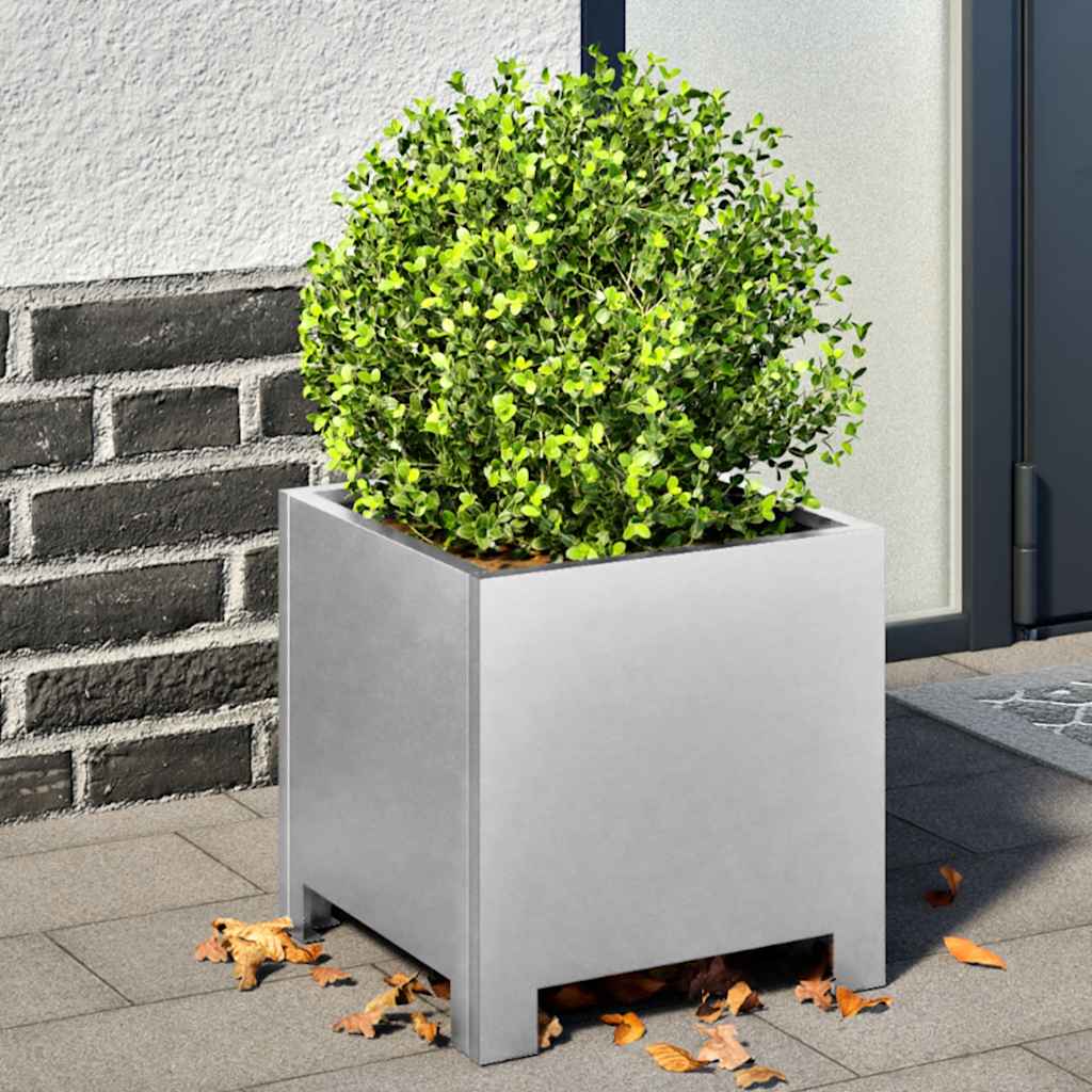 vidaXL Donica ogrodowa, 30x30x30 cm, stal galwanizowana