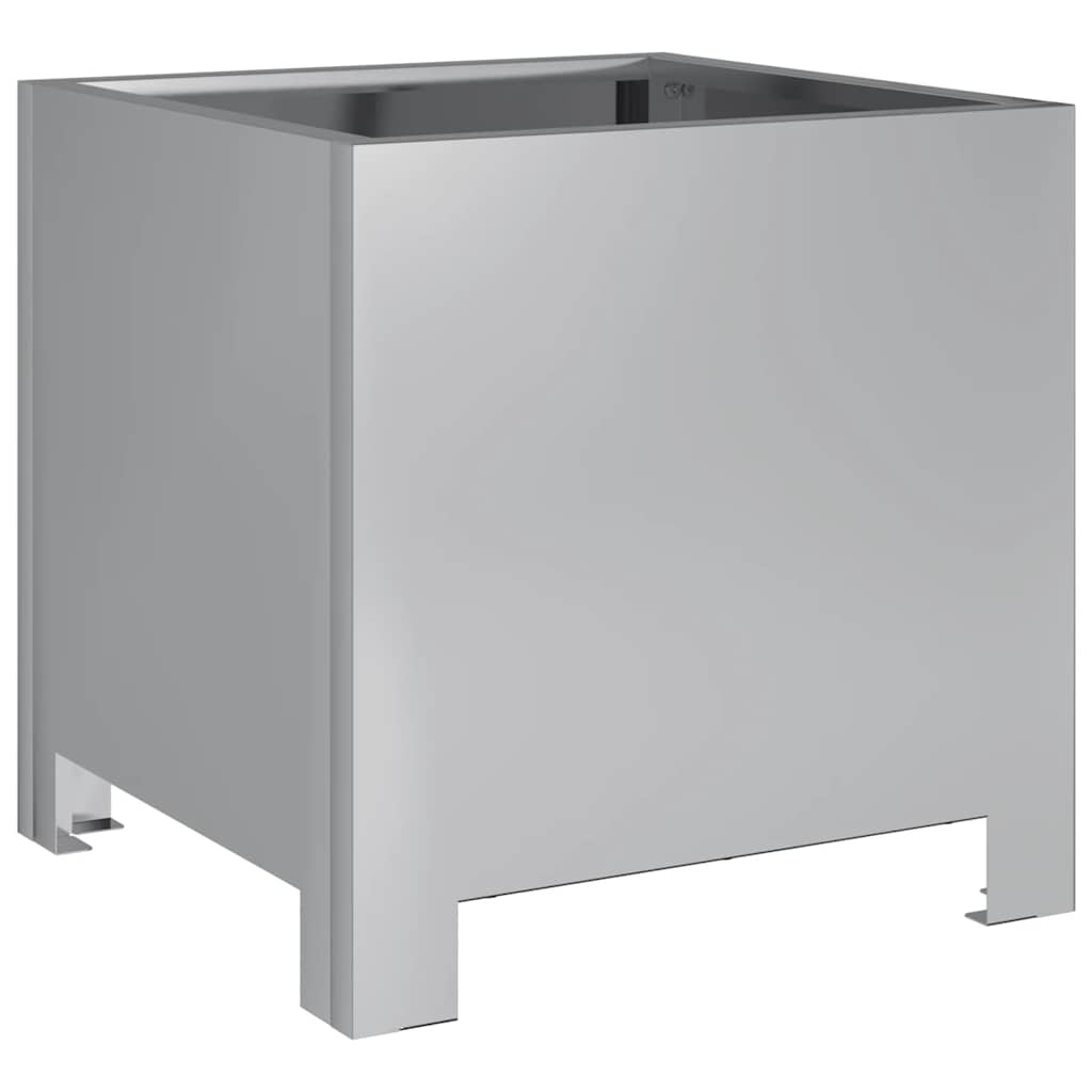 vidaXL Donice ogrodowe, 2 szt., 30x30x30 cm, stal galwanizowana