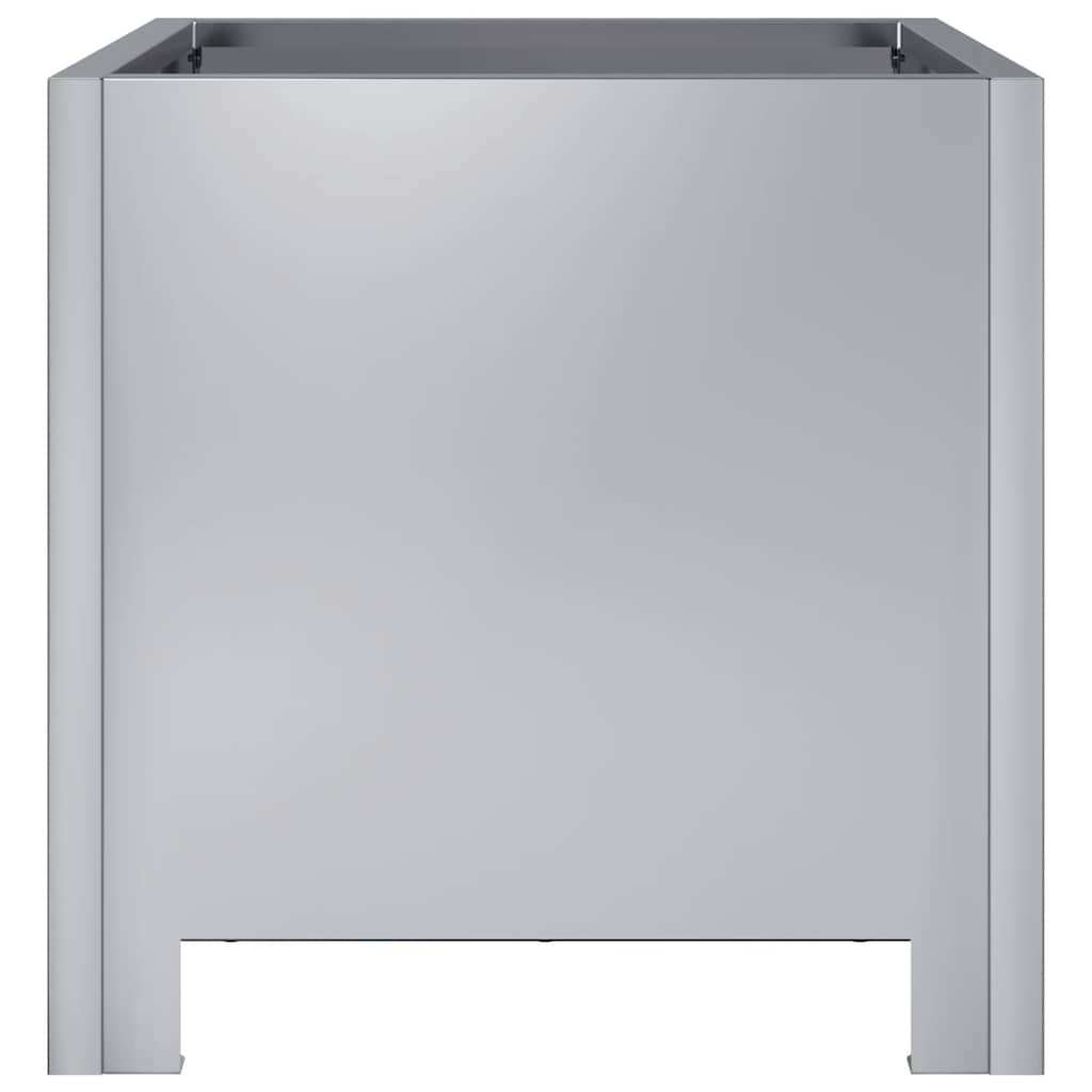 vidaXL Donice ogrodowe, 2 szt., 30x30x30 cm, stal galwanizowana