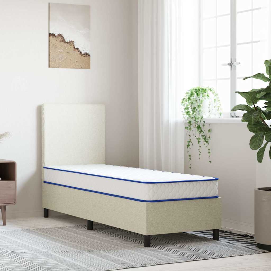 vidaXL Materac z pianką memory, biały, 70x200x17 cm, miękki