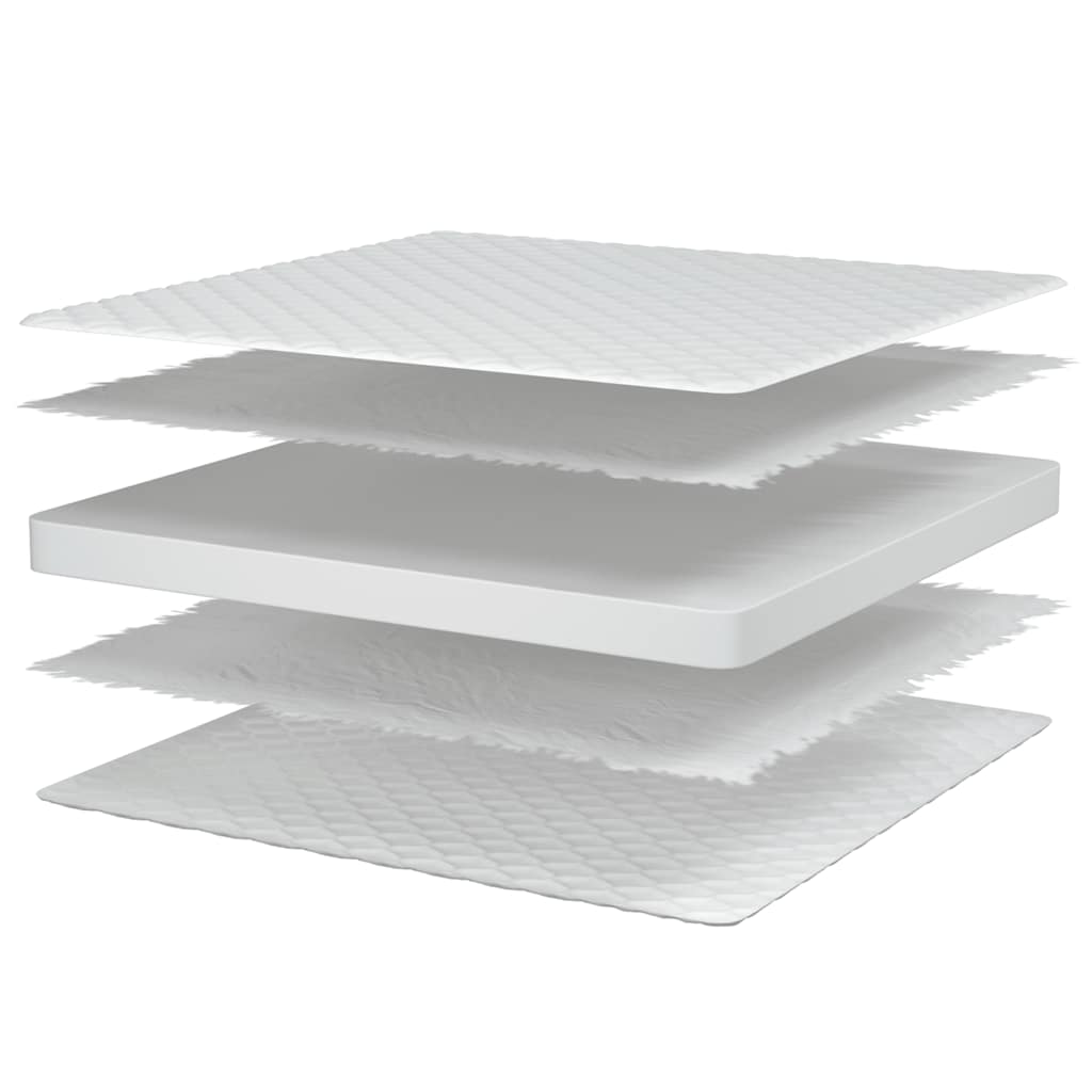 vidaXL Materac z pianką memory, biały, 100x200x17 cm, miękki
