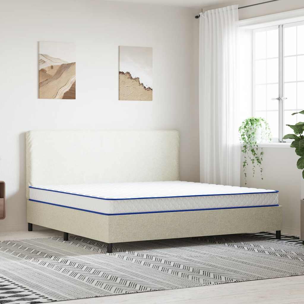 vidaXL Materac z pianką memory, biały, 200x200x17 cm, miękki