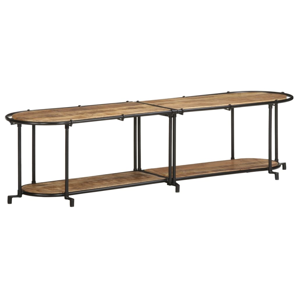 vidaXL Szafka pod TV, 160x42x40 cm, lite surowe drewno mango