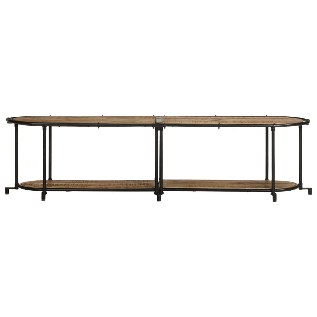 vidaXL Szafka pod TV, 160x42x40 cm, lite surowe drewno mango