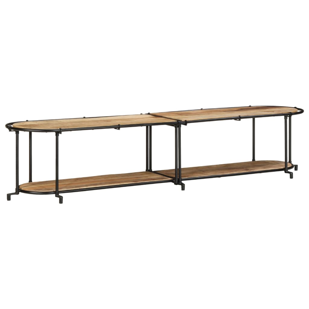 vidaXL Szafka pod TV, 200x42x40 cm, lite surowe drewno mango
