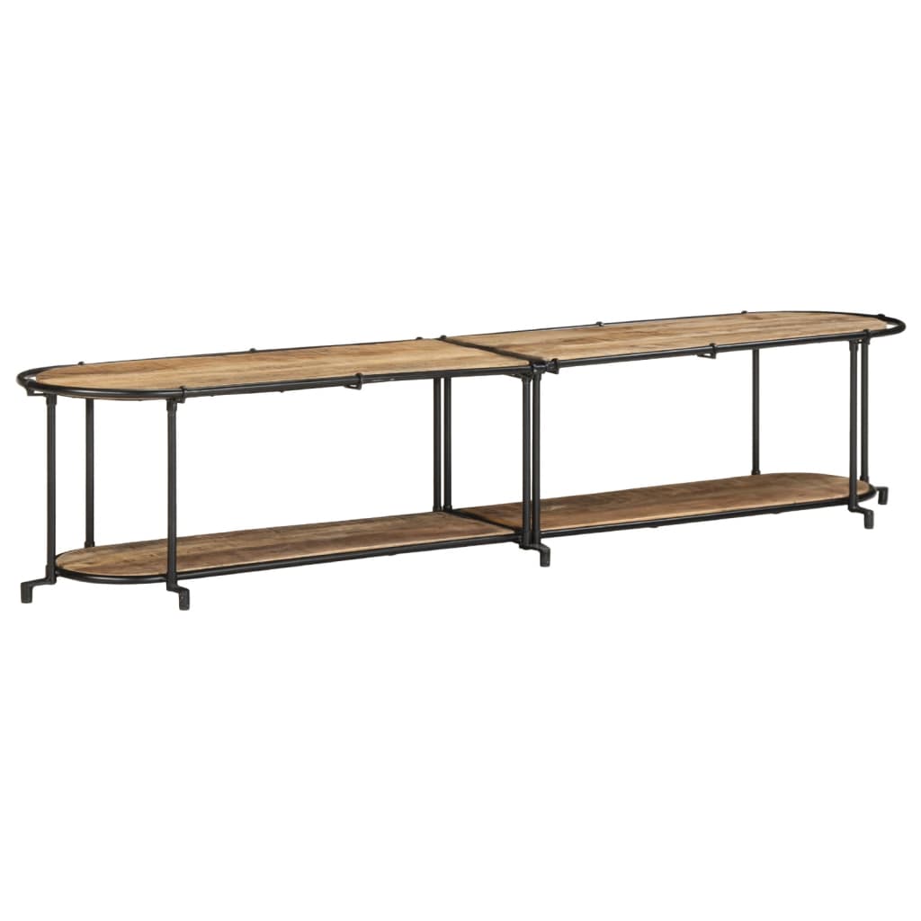 vidaXL Szafka pod TV, 200x42x40 cm, lite surowe drewno mango