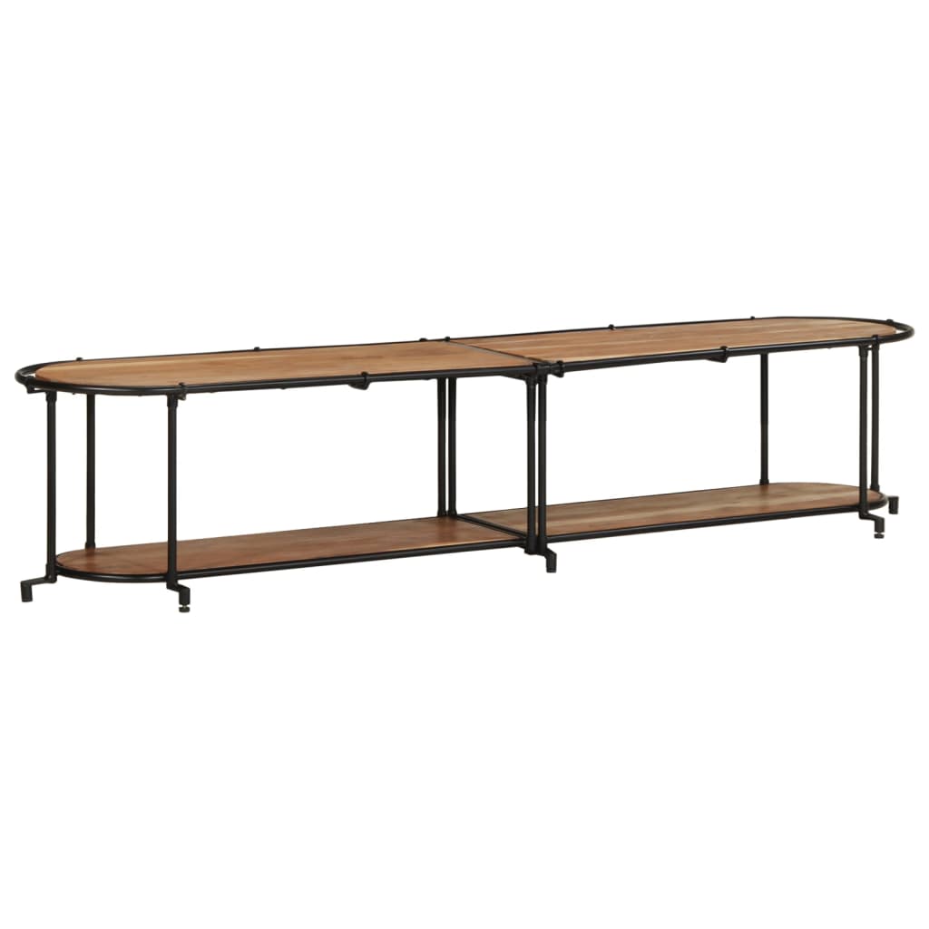 vidaXL Szafka pod TV, 200x42x40 cm, lite drewno akacjowe