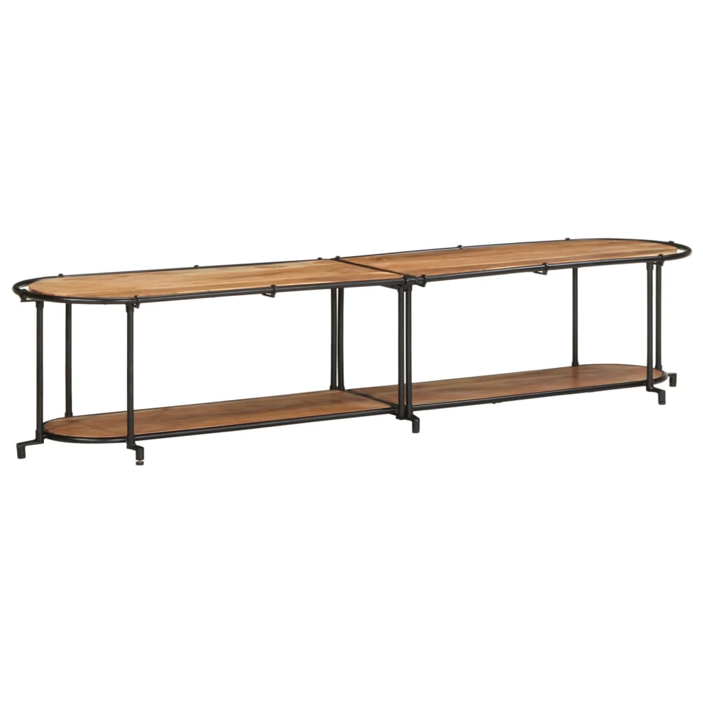 vidaXL Szafka pod TV, 200x42x40 cm, lite drewno akacjowe