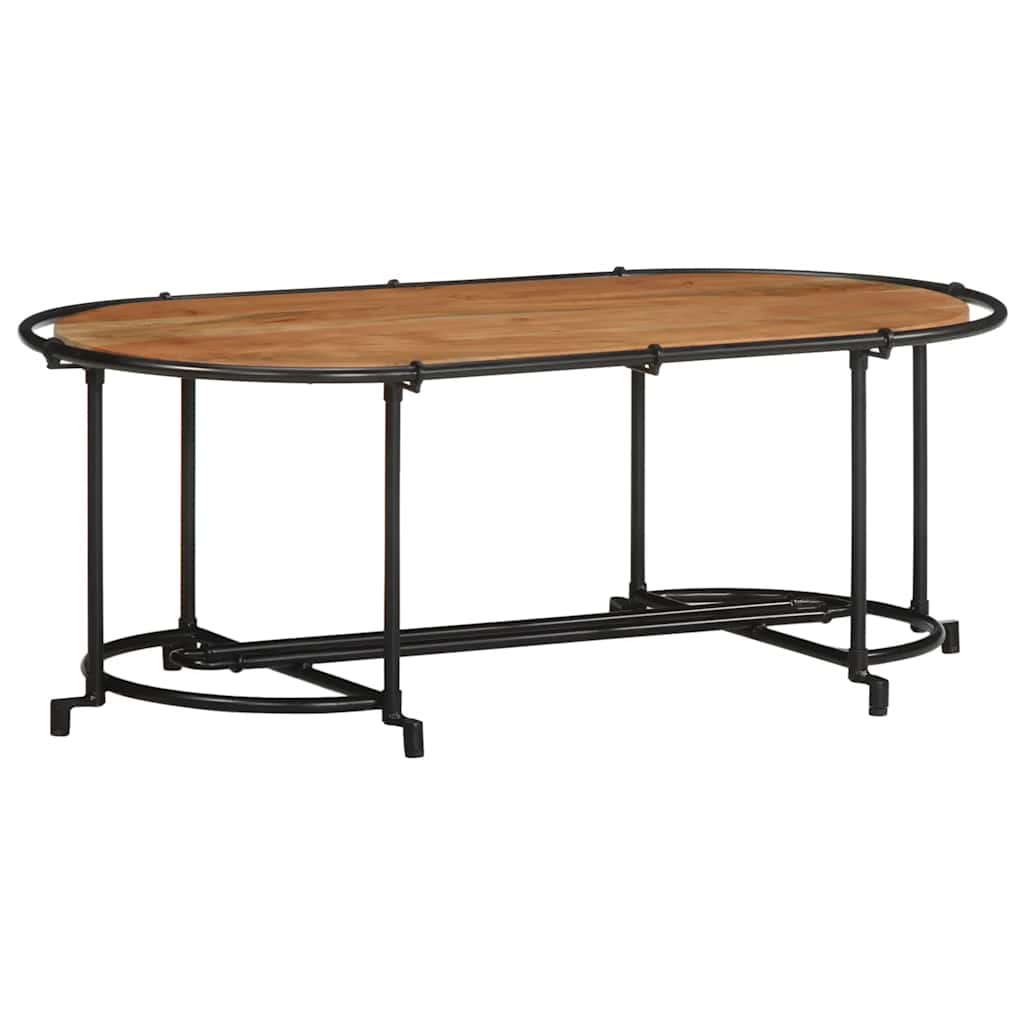vidaXL Stolik kawowy, 110x55x40 cm, lite drewno akacjowe