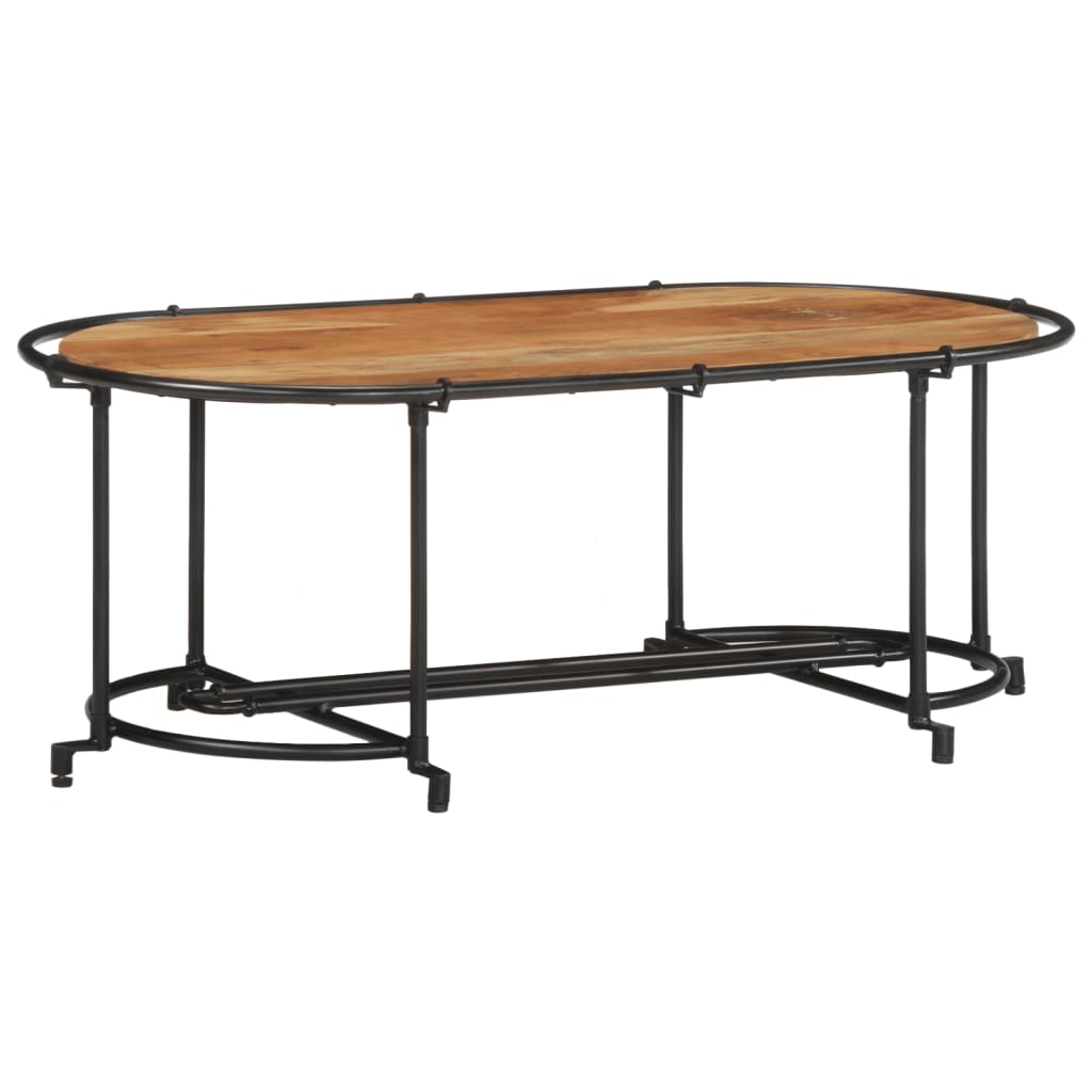 vidaXL Stolik kawowy, 110x55x40 cm, lite drewno akacjowe