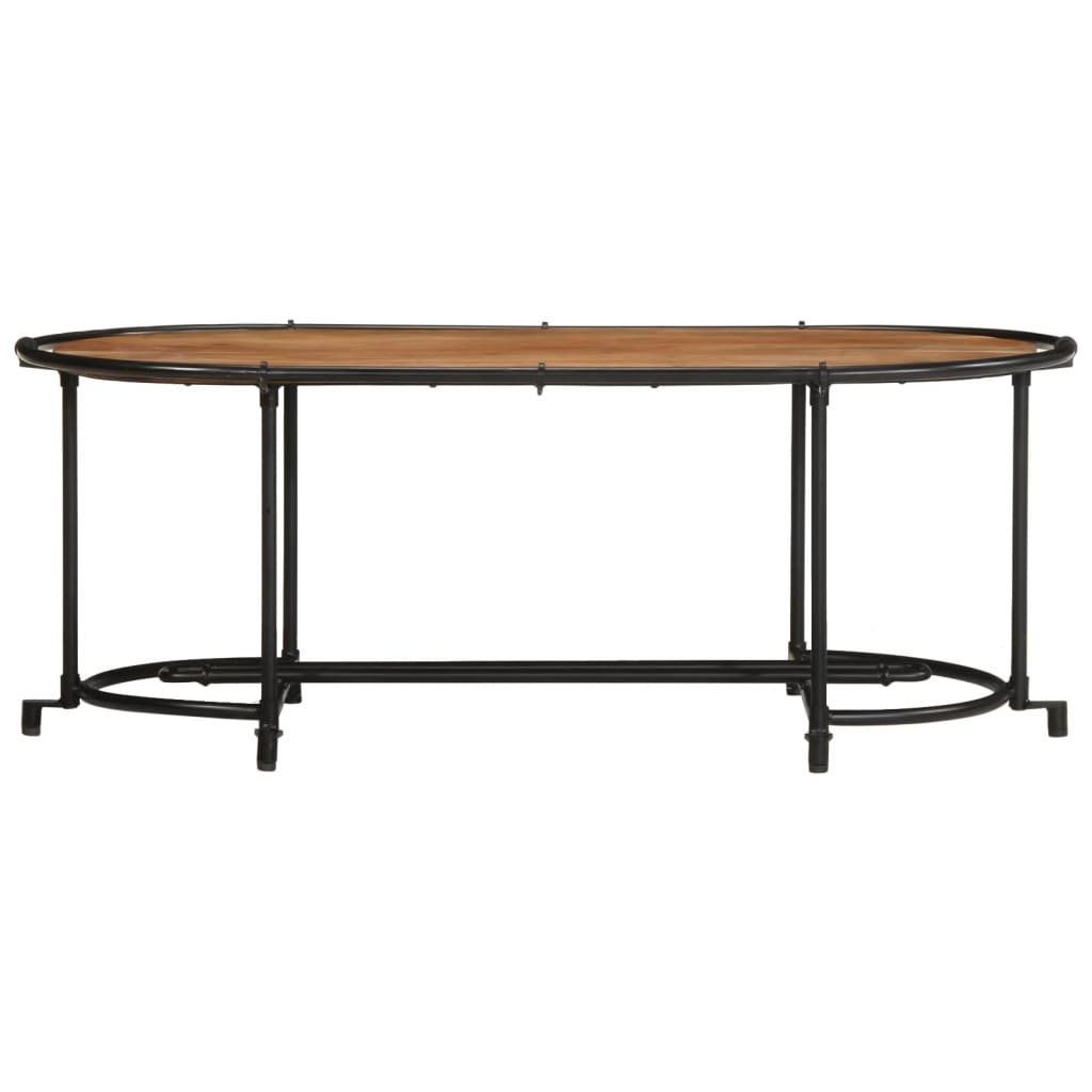 vidaXL Stolik kawowy, 110x55x40 cm, lite drewno akacjowe