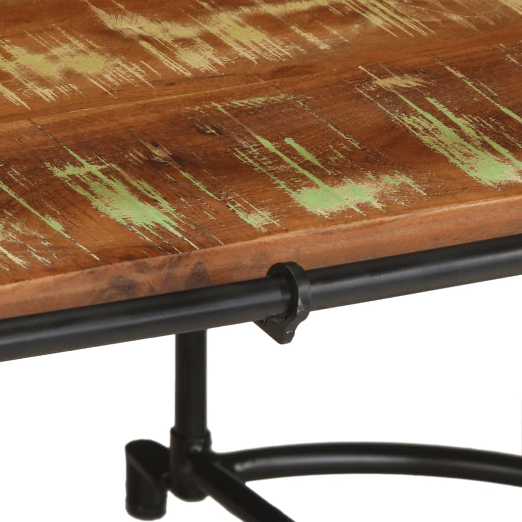 vidaXL Stolik kawowy, 110x55x40 cm, lite drewno odzyskane