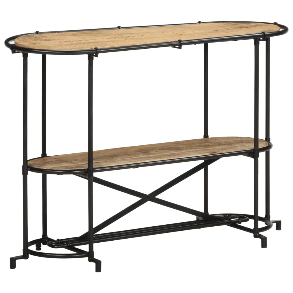 vidaXL Stolik konsolowy, 110x42x76 cm, lite surowe drewno mango