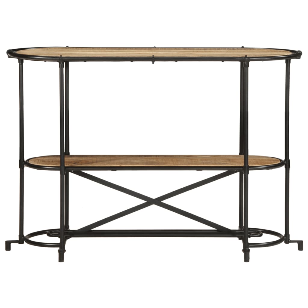 vidaXL Stolik konsolowy, 110x42x76 cm, lite surowe drewno mango