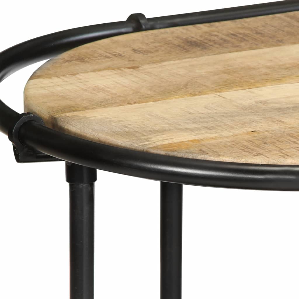 vidaXL Stolik konsolowy, 110x42x76 cm, lite surowe drewno mango