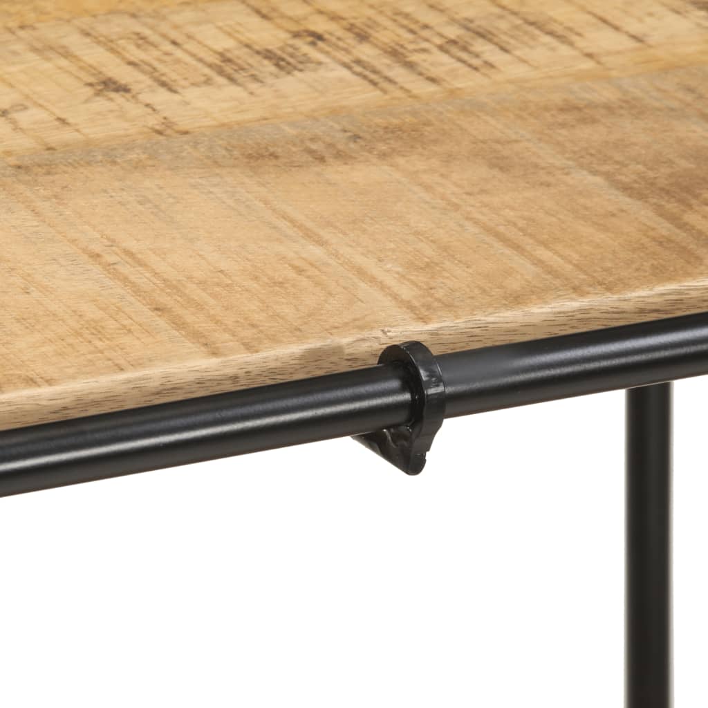 vidaXL Stolik konsolowy, 110x42x76 cm, lite surowe drewno mango