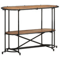 vidaXL Stolik konsolowy, 110x42x76 cm, lite drewno akacjowe