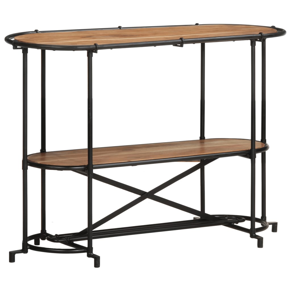 vidaXL Stolik konsolowy, 110x42x76 cm, lite drewno akacjowe